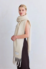 Load image into Gallery viewer, The Reykjavik Scarf - Pebble Beige
