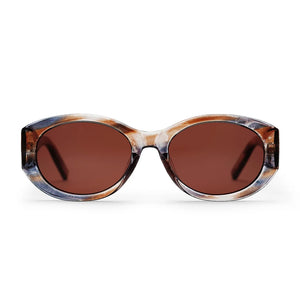 Cleo Recycled Plastic Sunglasses - cigar smoke