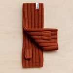 Load image into Gallery viewer, Cashmere &amp; Merino Wool Wrist Warmers - rust
