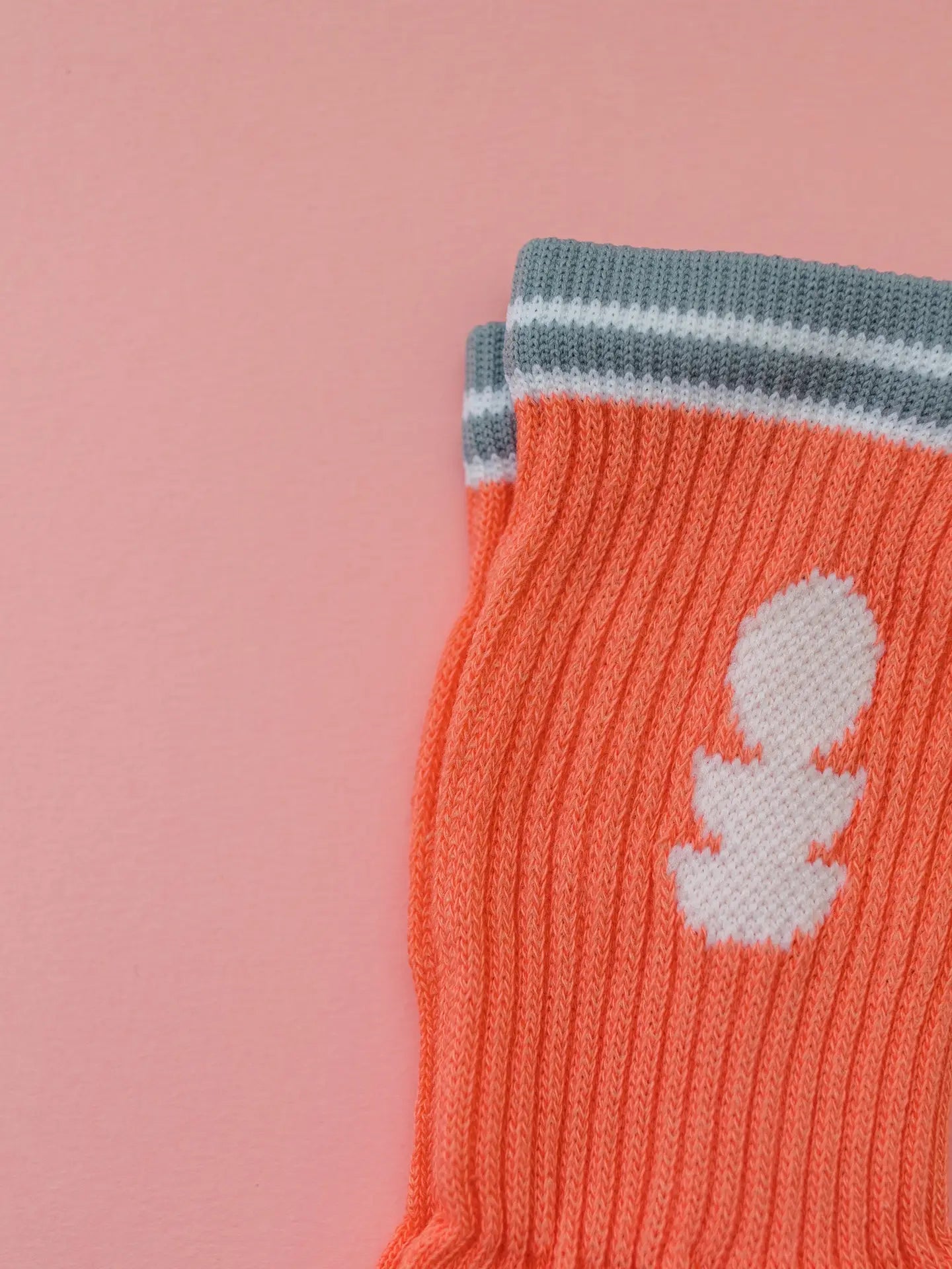 MBAC Logo Sports Socks - peach