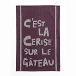 Load image into Gallery viewer, C'est la cerise Sur le gateau Tea Towel
