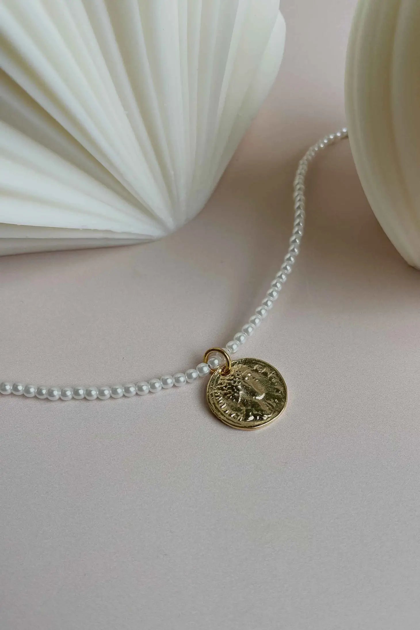 Juno Pearl Coin Necklace