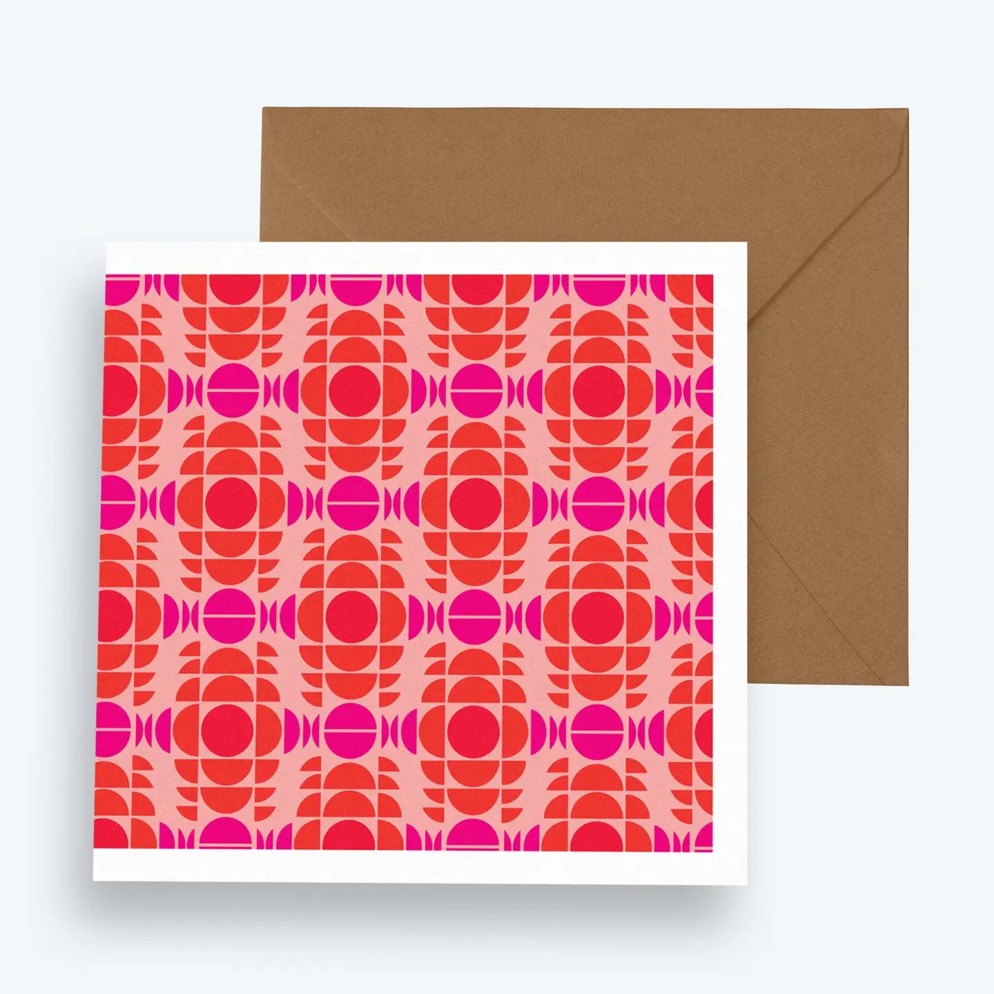Boho Red Greeting Card