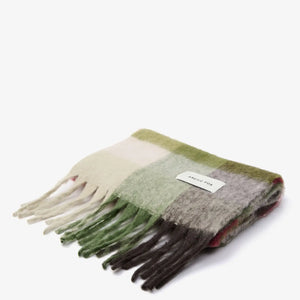 The Reykjavik Scarf - Mossy Green Check