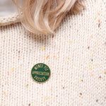 Load image into Gallery viewer, Mince Pie Appreciation Society - Green - Enamel Pin

