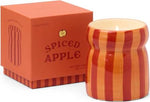Load image into Gallery viewer, Cabana Red Stripe Ceramic Candle - spiced apple
