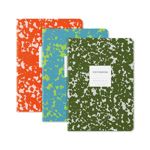 Colourful Camo Notebook - pack of 3