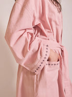 Load image into Gallery viewer, Cotton &amp; Linen Robe - pink
