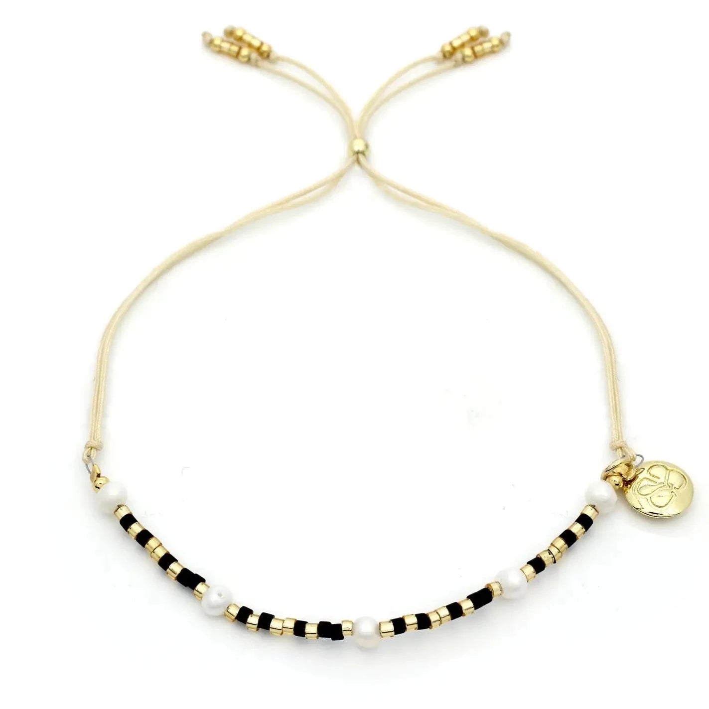 Akoya Black & Gold Pearl Friendship Bracelet