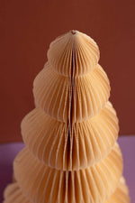 Load image into Gallery viewer, Cream Honeycomb Ball Origami Paper Tree
