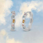 Load image into Gallery viewer, Jewelled Wiggle Hoop Earrings
