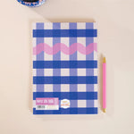 Load image into Gallery viewer, Cobalt Check A5 Notebook
