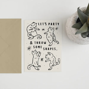 Let's Party & Throw Some Shapes  Card