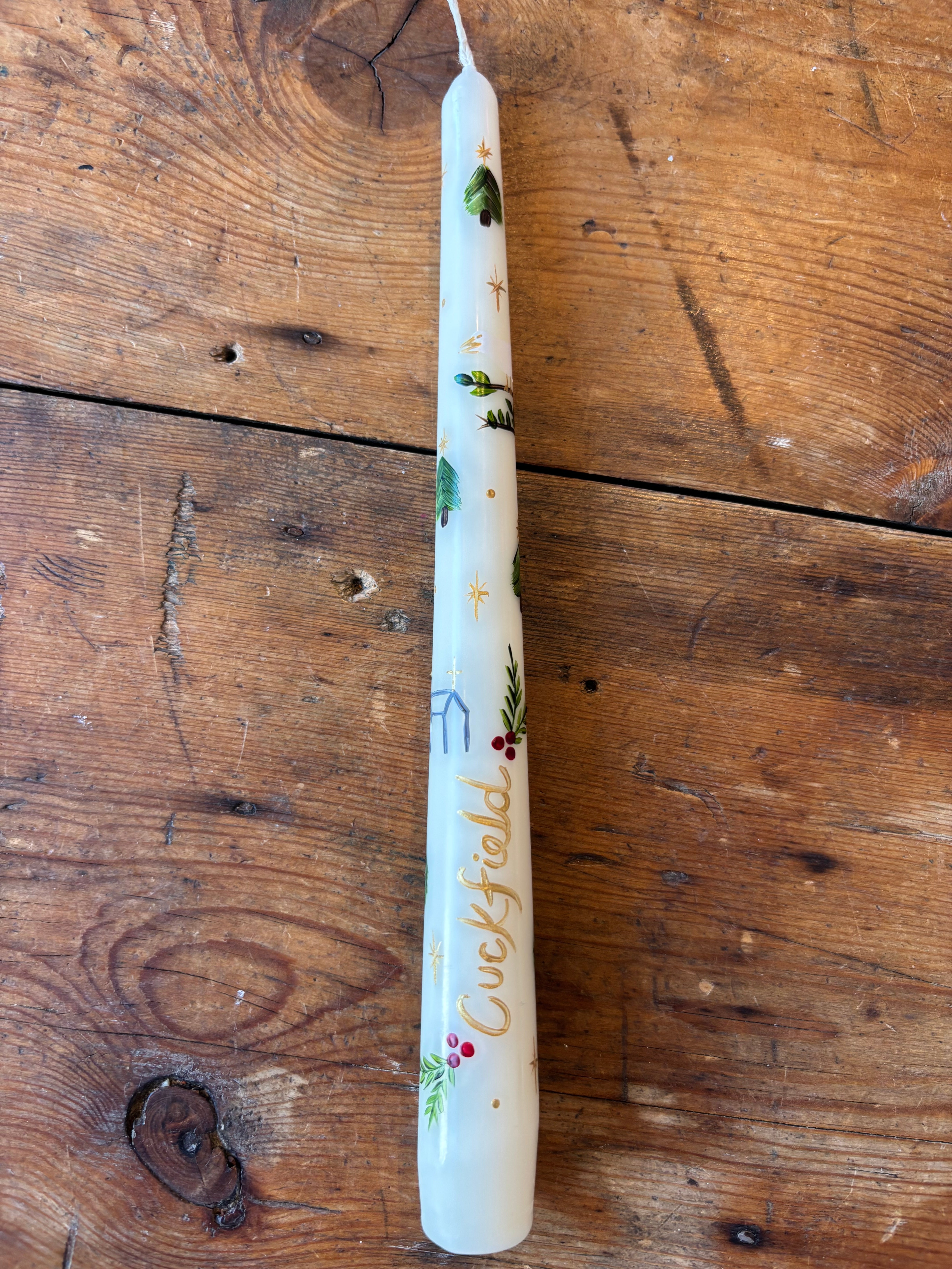 Festive hand painted Candles