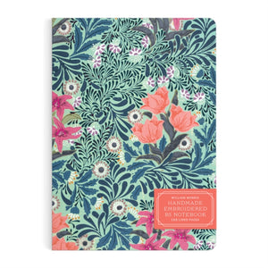 William Morris Bower Print Embroidered Notebook