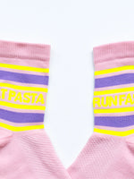 Load image into Gallery viewer, 'Eat Pasta Run Fasta' Running Socks - pink
