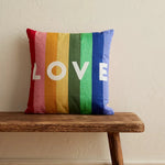 Load image into Gallery viewer, LOVE Needlepoint Cushion
