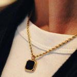 Load image into Gallery viewer, Rope Chain Pendant Necklace
