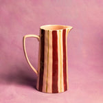 Load image into Gallery viewer, Pink/Burgundy Stripe Jug
