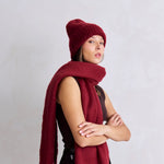 Load image into Gallery viewer, The Reykjavik Beanie Hat - burgundy
