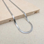 Load image into Gallery viewer, Silver Snake Chain Necklace
