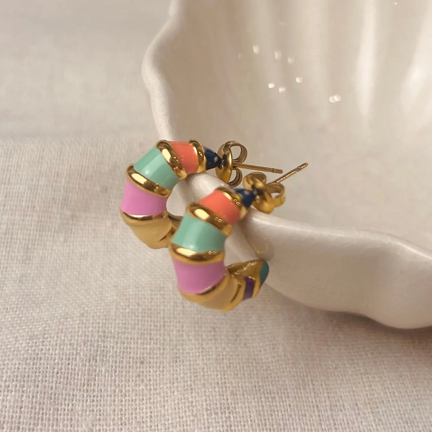 Carnival Hoop Earrings
