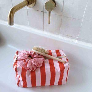 Vic Toiletry / Cosmetic Bag - tomato / candy pink