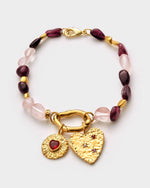 Load image into Gallery viewer, Cherie Pink Solesi Waterproof Gold Bracelet
