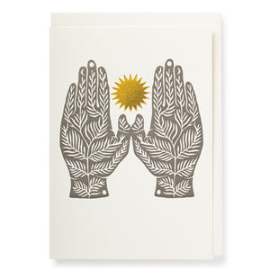Two Hands Note Card