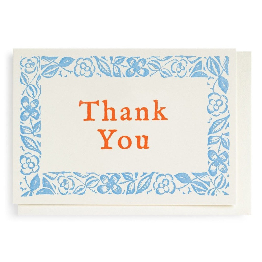 Floral Design Thank You Card