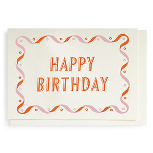 Ariana Pink & Orange Birthday Card