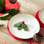 Load image into Gallery viewer, Felt Hanging Christmas Decoration - holly / mistletoe

