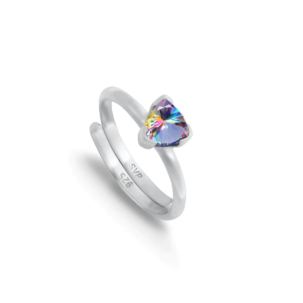 Audie Mystic Topaz Ring - Silver