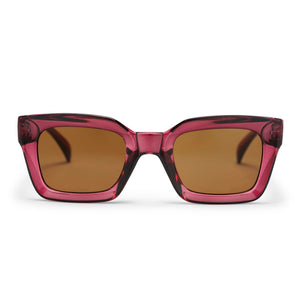Anna Recycled Plastic Sunglasses - burgundy