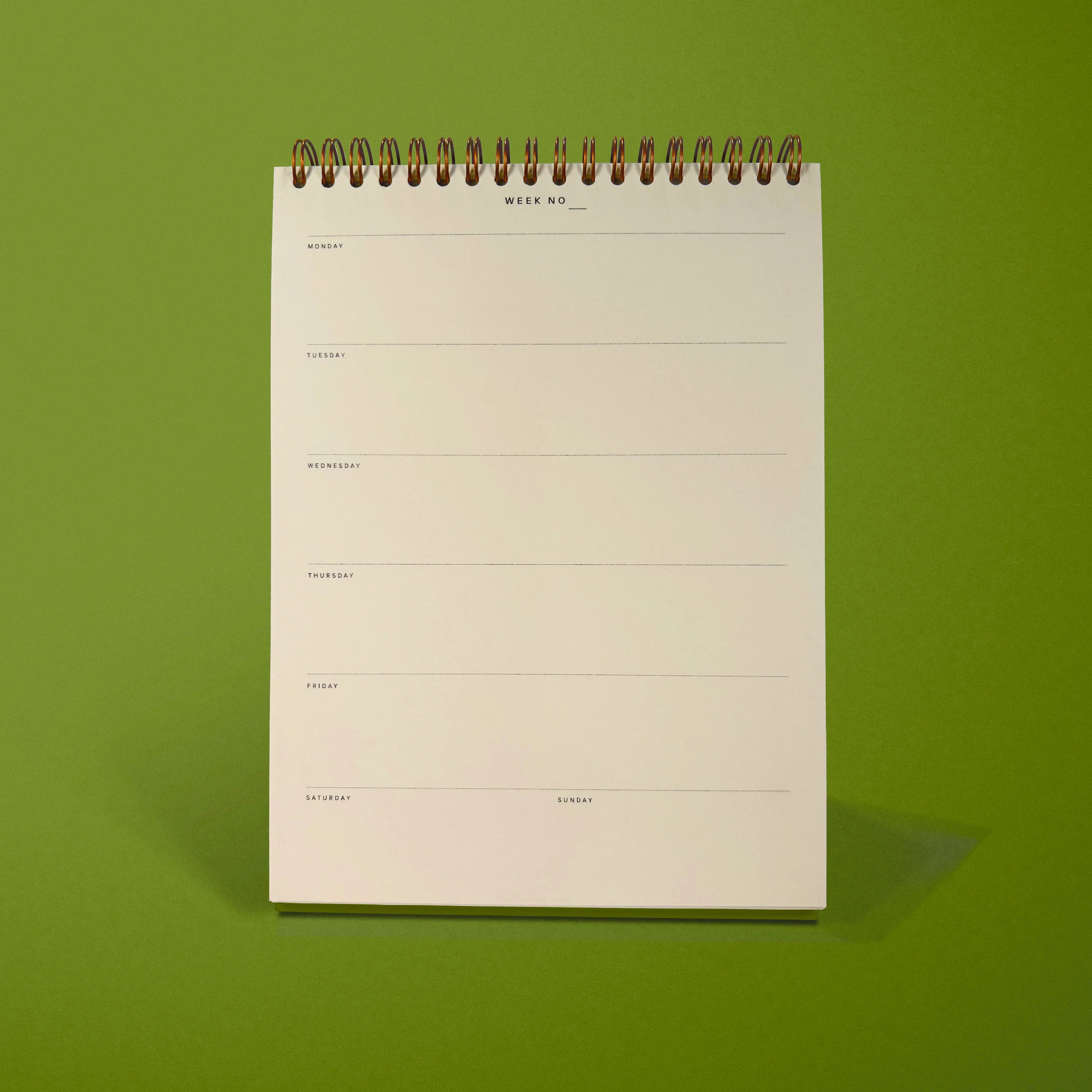Weekly Desktop Planner - Khaki