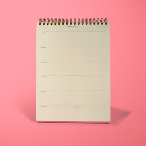 Weekly Desktop Planner - Pink