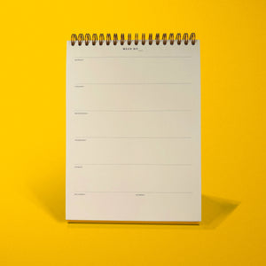 Weekly Desktop Planner - Yellow