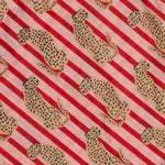 Load image into Gallery viewer, Stripe Leopard PJ Cami - pink /red
