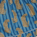 Load image into Gallery viewer, Stripe Leopard PJ Shorts - blue
