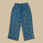 Load image into Gallery viewer, Stripe Leopard PJ Trouser - blue
