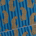 Load image into Gallery viewer, Stripe Leopard PJ Trouser - blue
