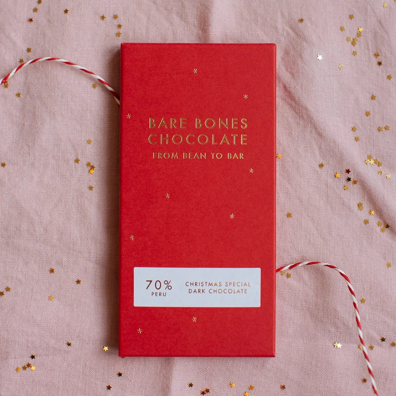 Bare Bones 70% Peru Christmas Special Chocolate - 70g bar