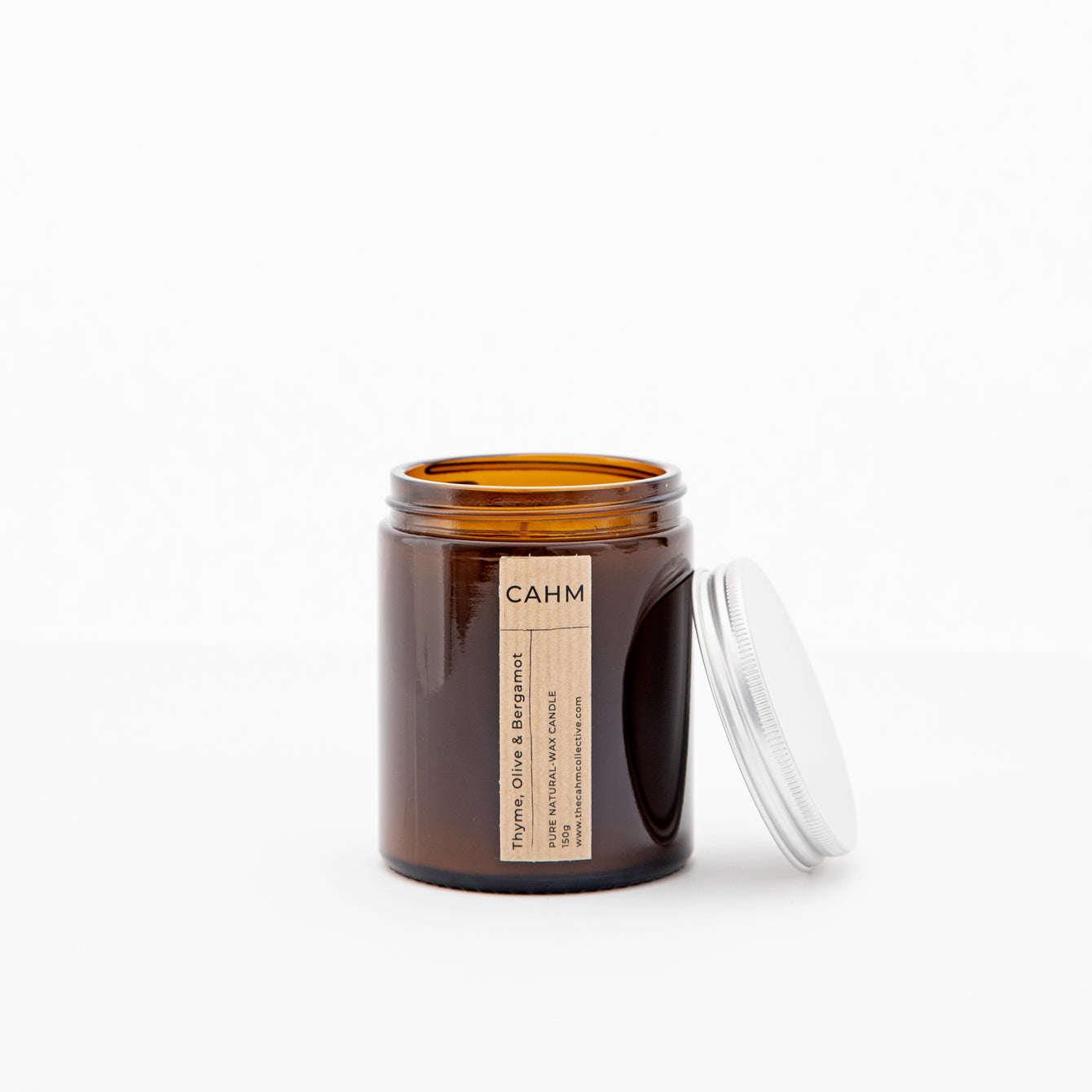Thyme, Olive & Bergamot Amber Jar Candle