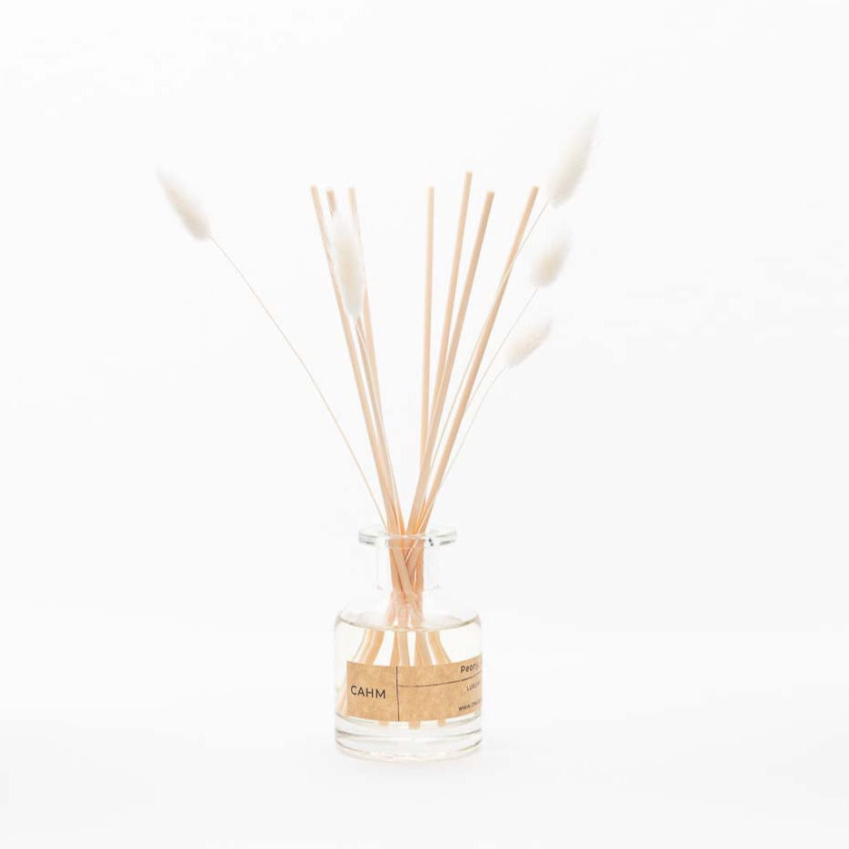 Peony, Rose & Oud Diffuser - clear glass