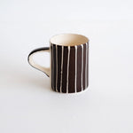Load image into Gallery viewer, Espresso Cup Sgrafitto Stripe
