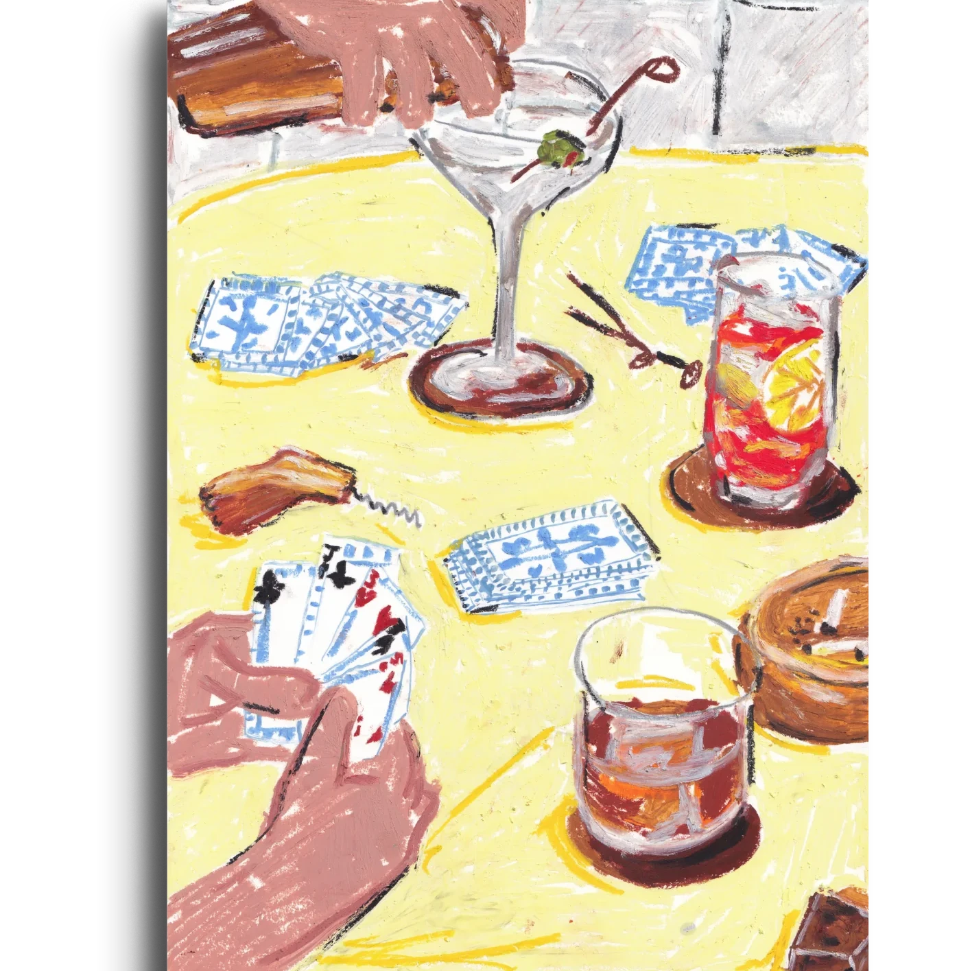 Cards & Cocktails Print
