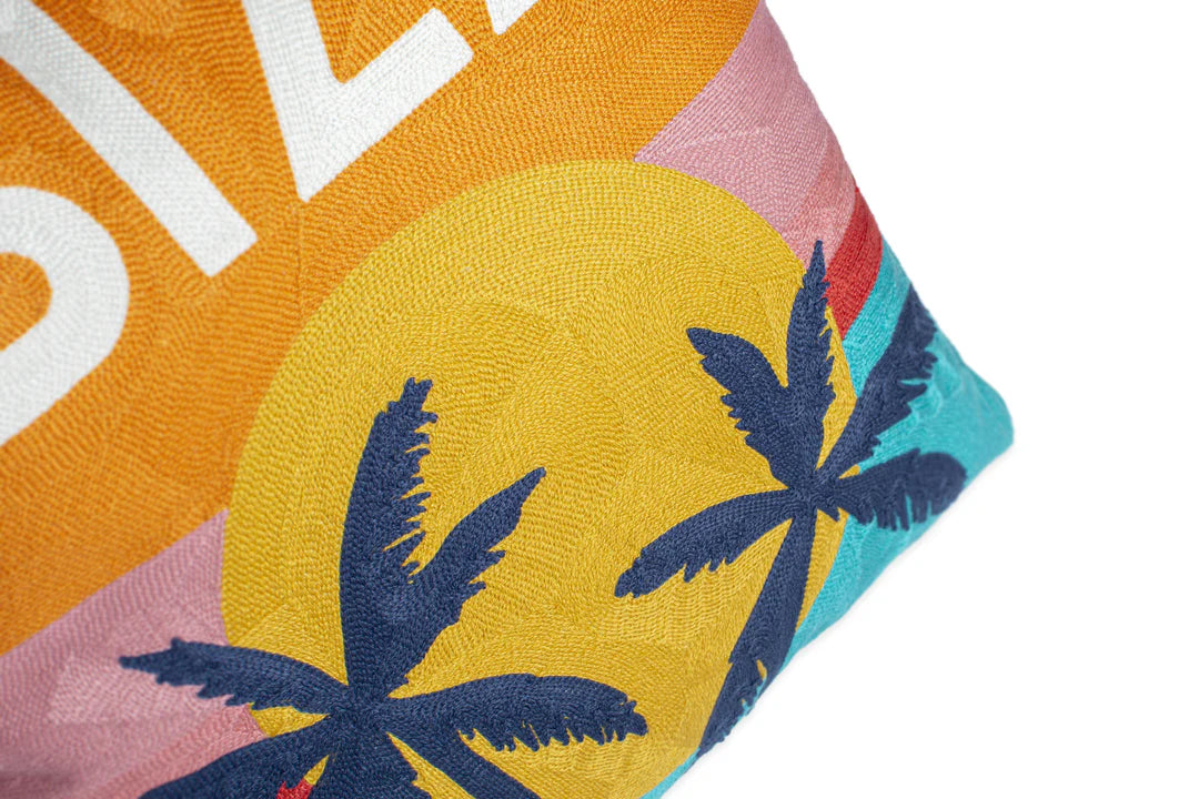Ibiza Needlepoint Cushion - Limited Edition