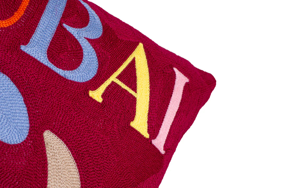 Dubai Needlepoint Cushion - Limited Edition