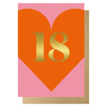 Load image into Gallery viewer, 18 heart card
