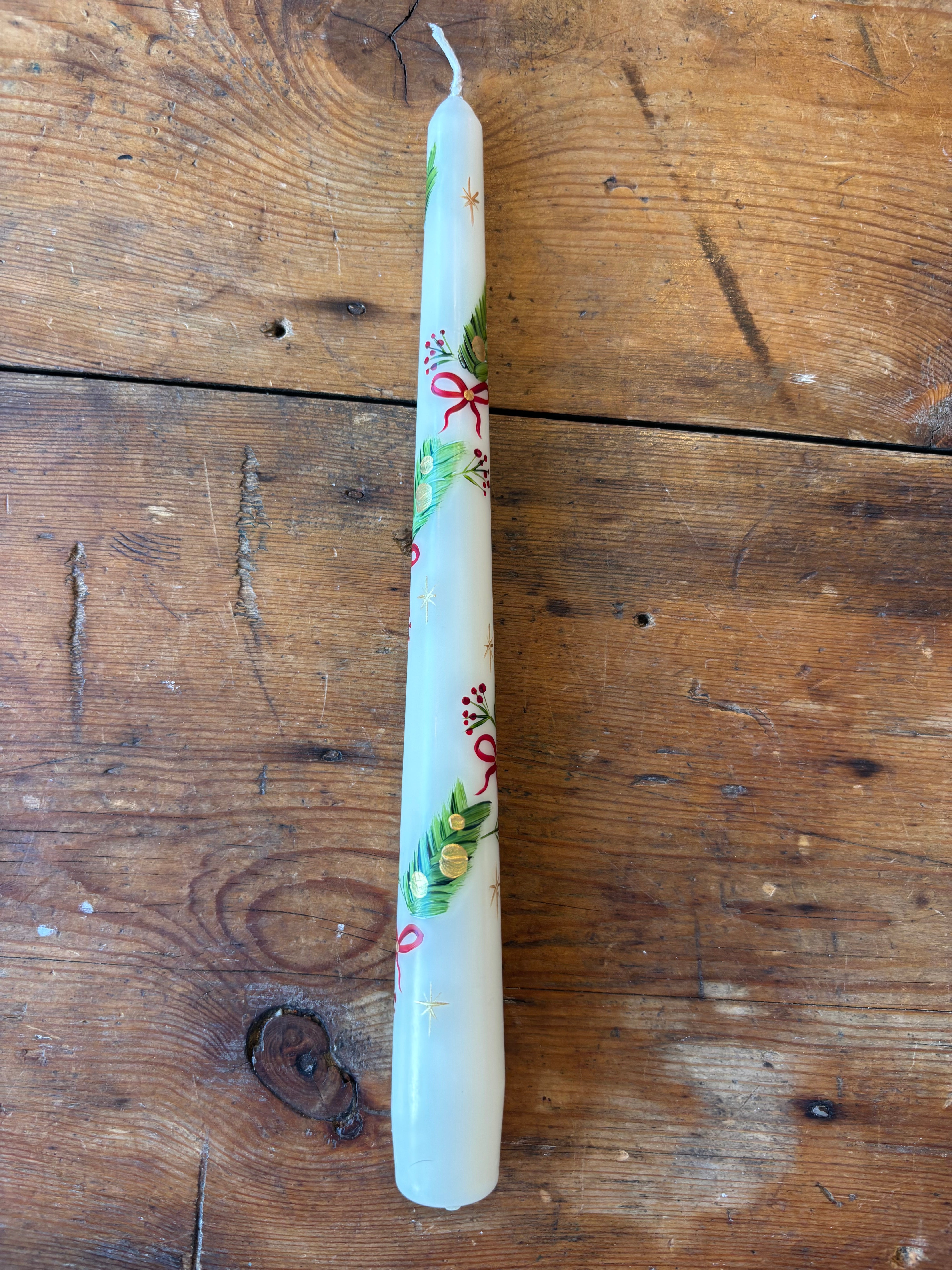 Festive hand painted Candles